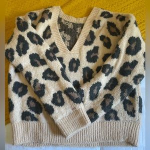 Leopard print sweater